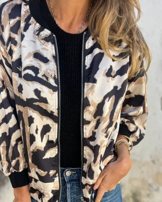 DARALA | Stylowy Bomber Print Jacket