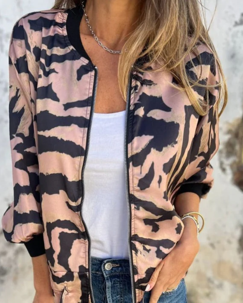 DARALA | Stylowy Bomber Print Jacket