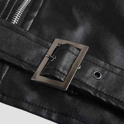 Erazm | Elegancka kurtka bomberka ze skóry