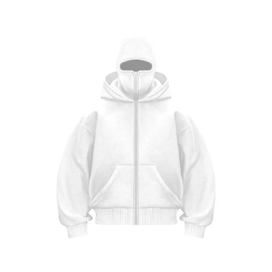 MAYO | Trendy Bluza z Kapturem Dwuwarstwowa